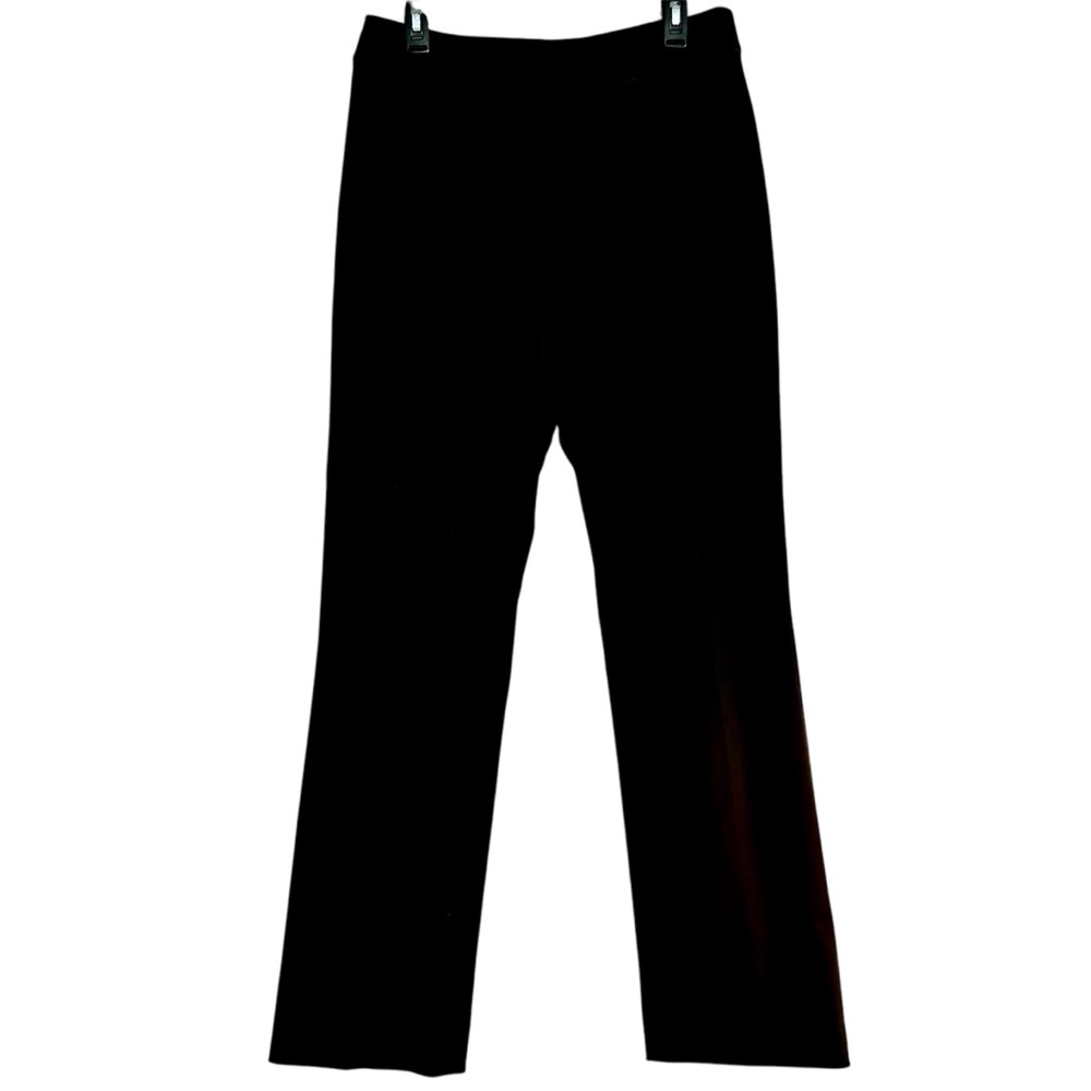 Carlisle Slacks Classic Black Cotton Sz 10 Pants lined straight leg Career-wear